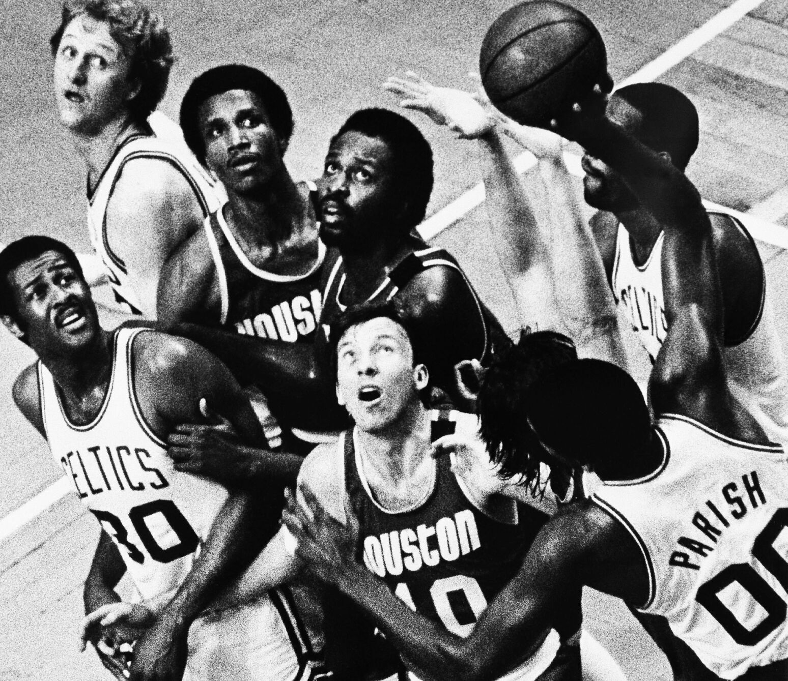 1981: Boston Celtics win the NBA championship over Houston Rockets